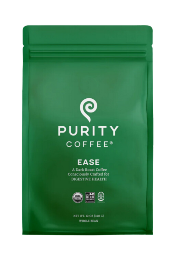 Purity Coffee Ease: Dark Roast Whole Bean Coffee