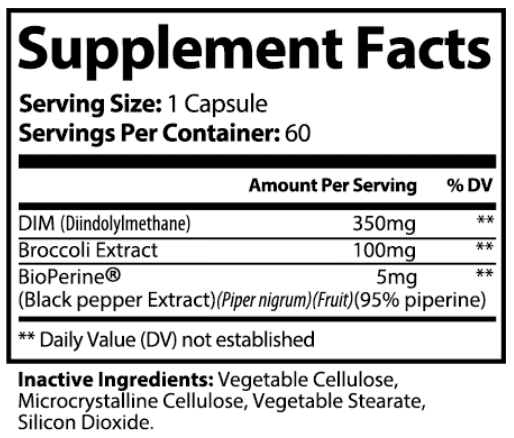 2023 best DIM diindolemethane for overall healthy hormone function and estrogen dominance to eliminate excess estrogens and rid of excess estrogen symptoms including pms, erectile dysfunction, weight gain around belly, hips, thighs